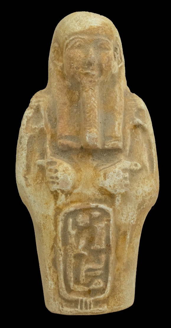 Ancient Egyptian Ushabti Rare Antique Limestone Pharaoh Funerary Figure BC