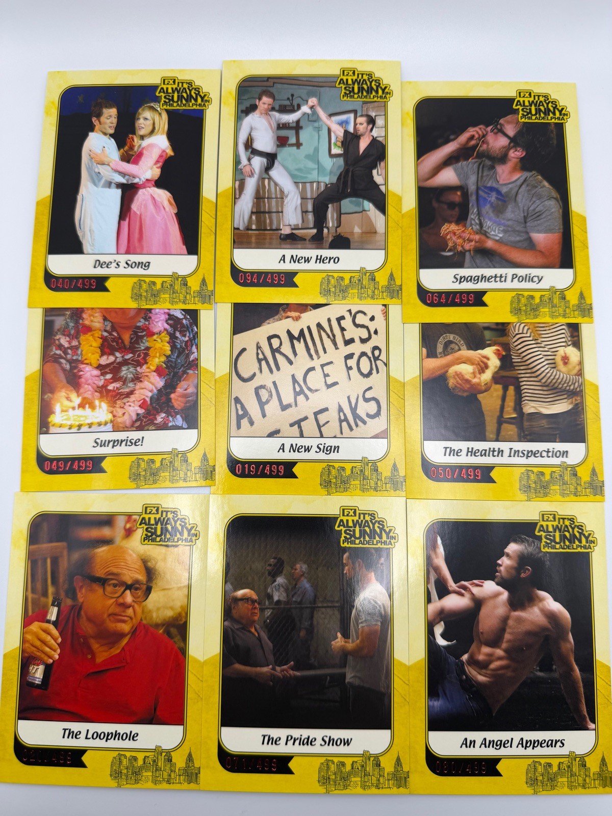 SDCC 2026 EXCLUSIVE It’s Always Sunny in Philadelphia Base Card Set of 9