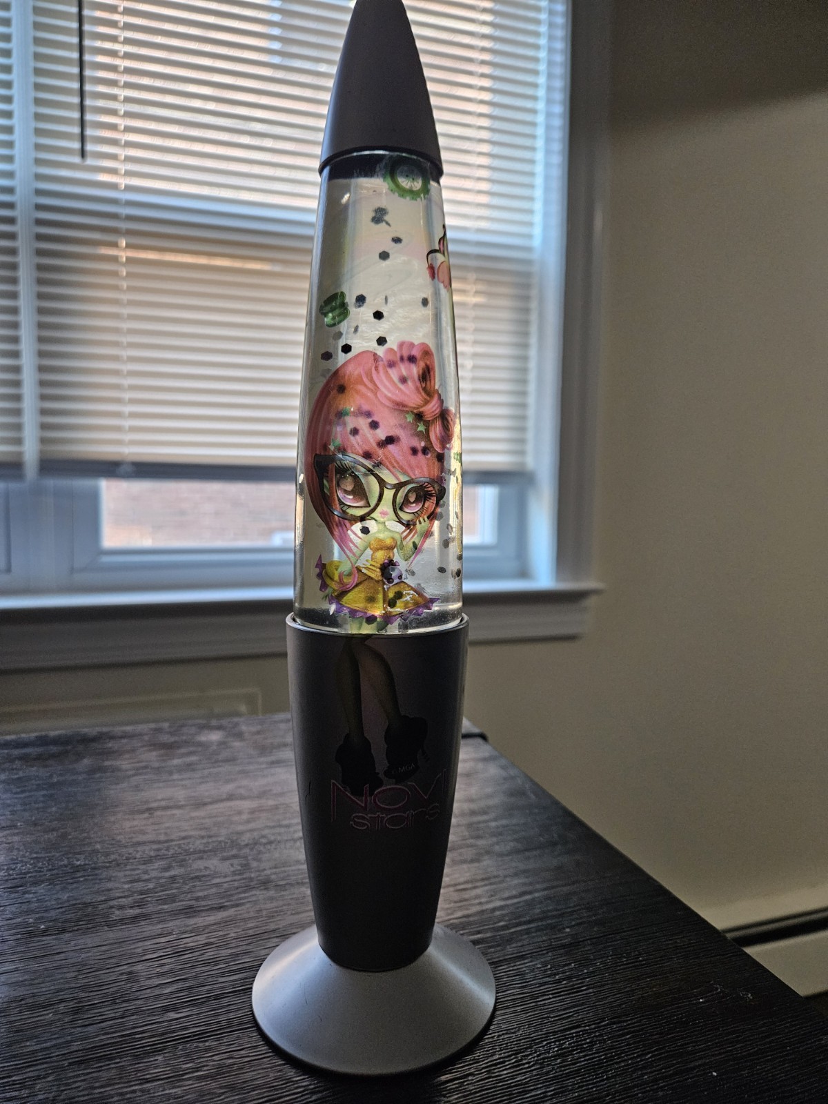 Vintage 2012 MGA Novi Stars Glitter Lamp – Rare Collectible – Missing Adapter