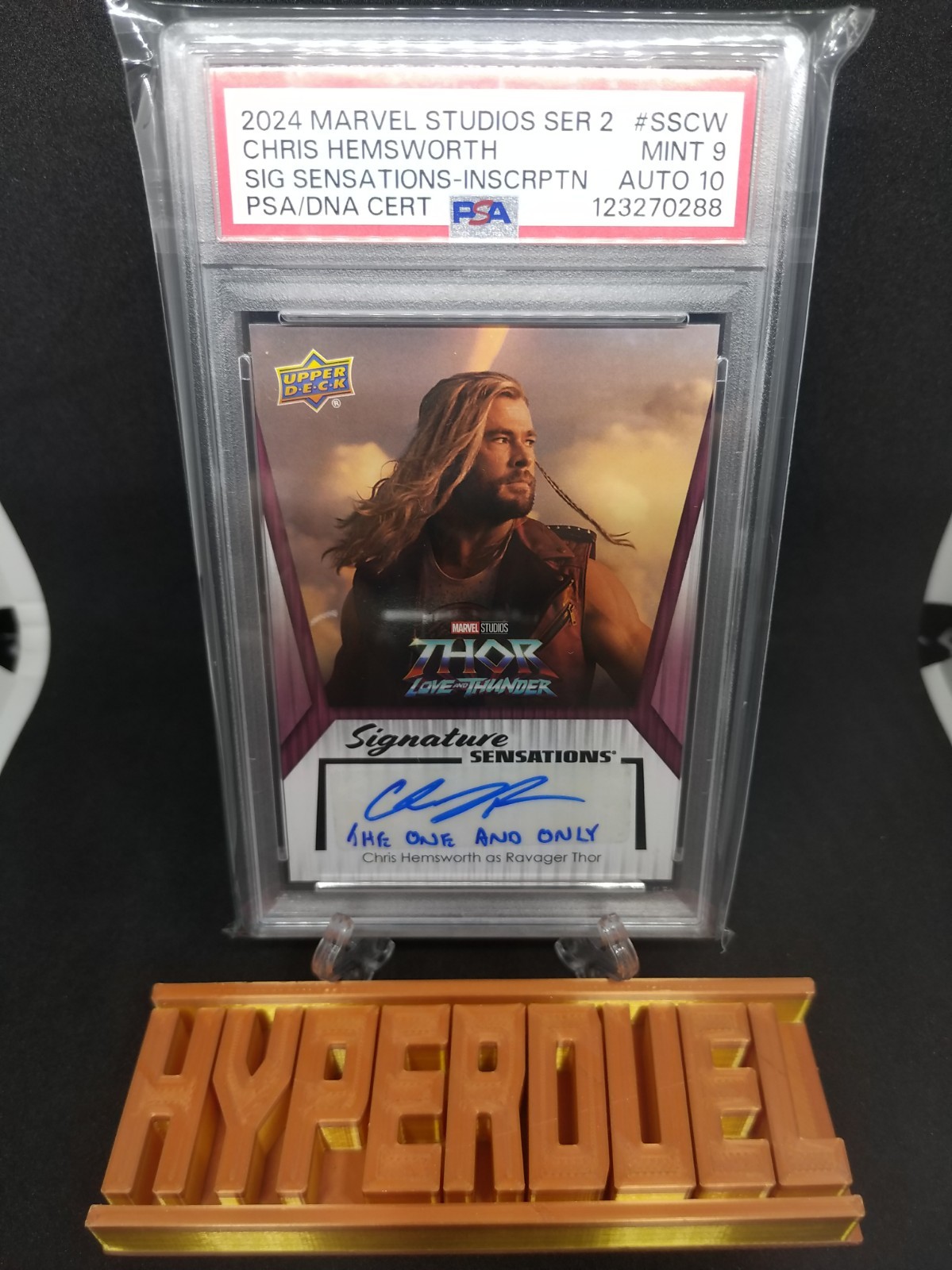 2024 Upper Deck Marvel Studios THOR Ravager Love Thunder Chris Hemsworth Auto 