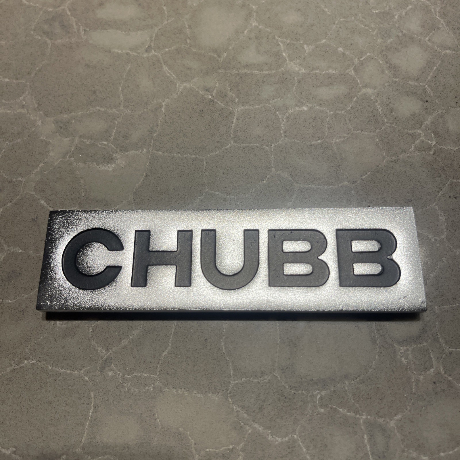 Vintage CHUBB metal plaque Vintage CHUBB metal plaque