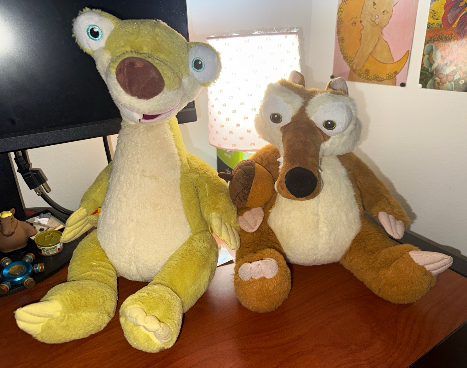 Build-A-Bear Workshop Ice Age Sid & Scrat Plush Stuffed Animal Lot