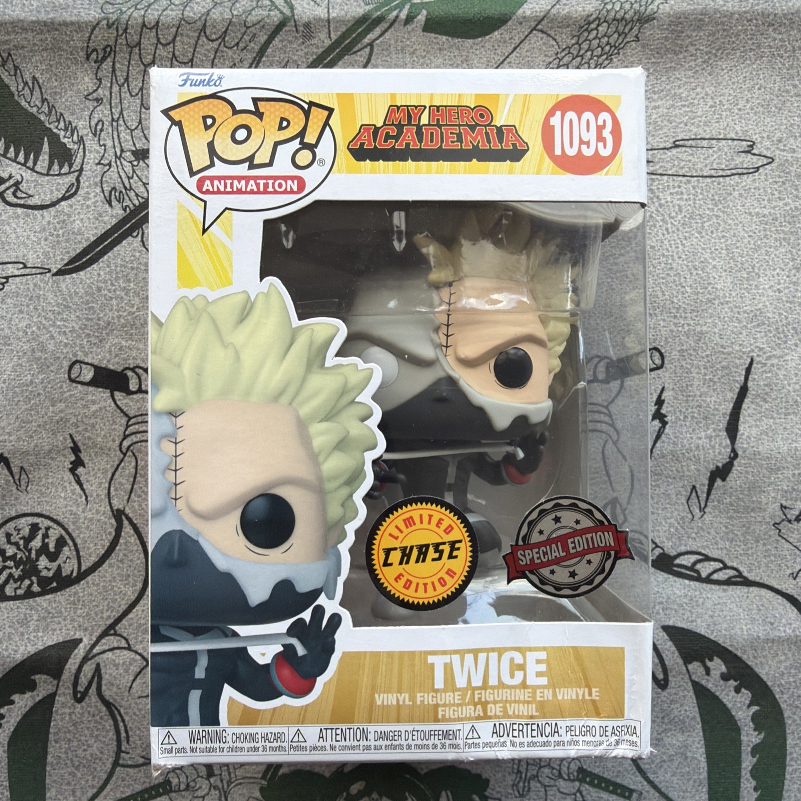 Funko POP My Hero Academia Twice #1093 Special Edition Chase Box Dmg