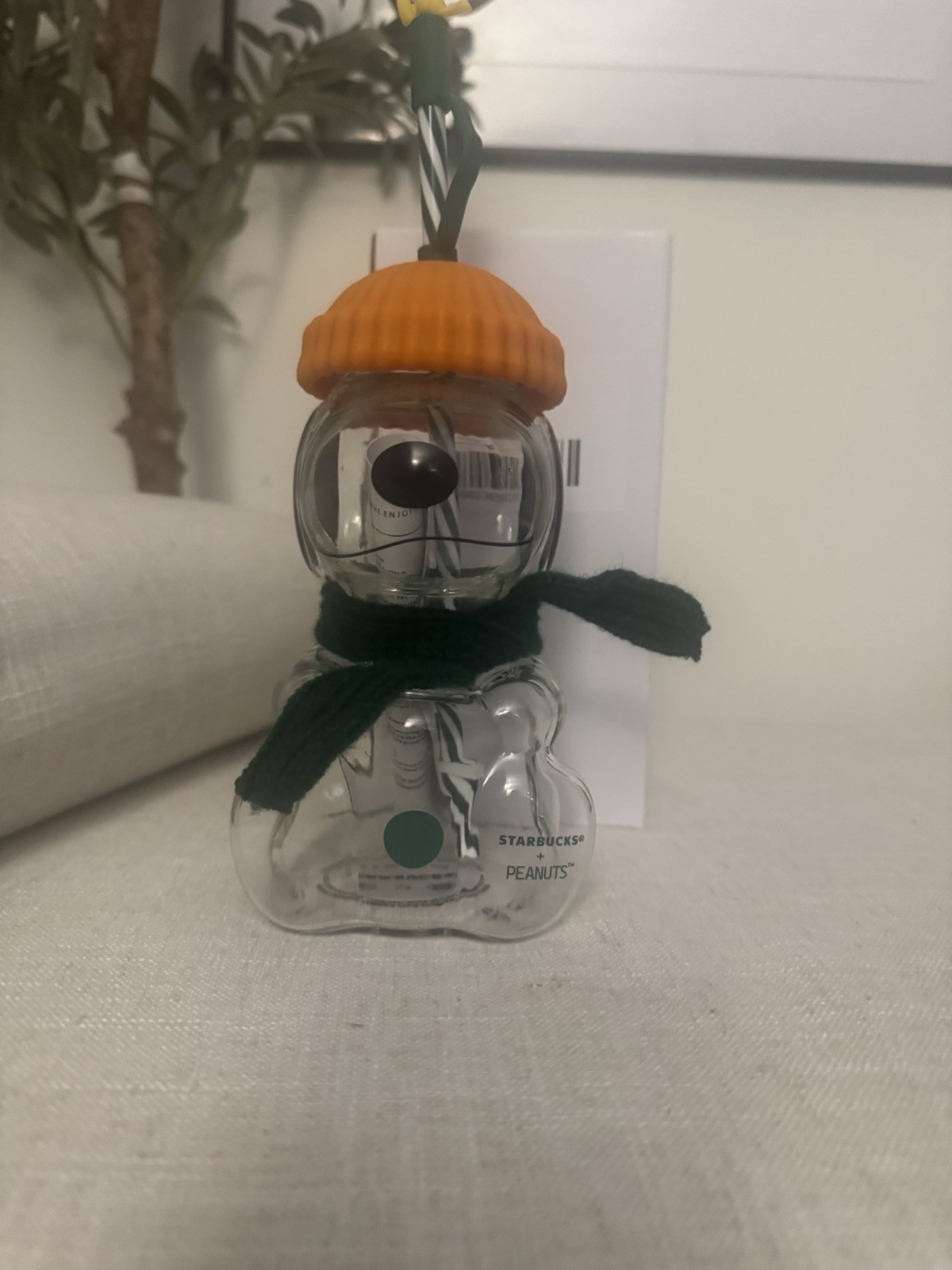 2026 Starbucks x Peanuts® Snoopy Clear Glass Cold Cup