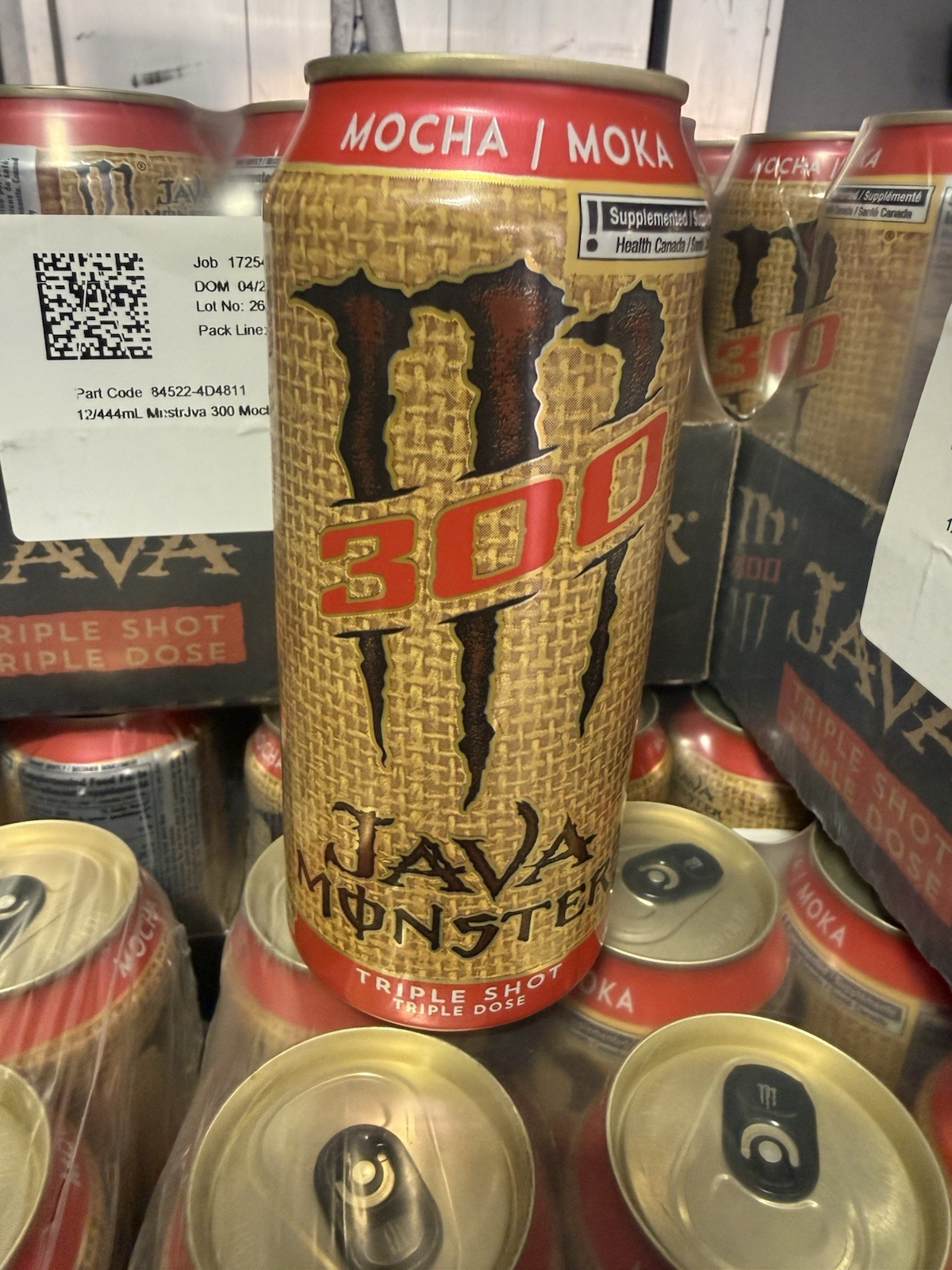Java Monster 300 Mocha Coffee Pack of 12 Strong Rich Chocolate Flavor 04.20.26