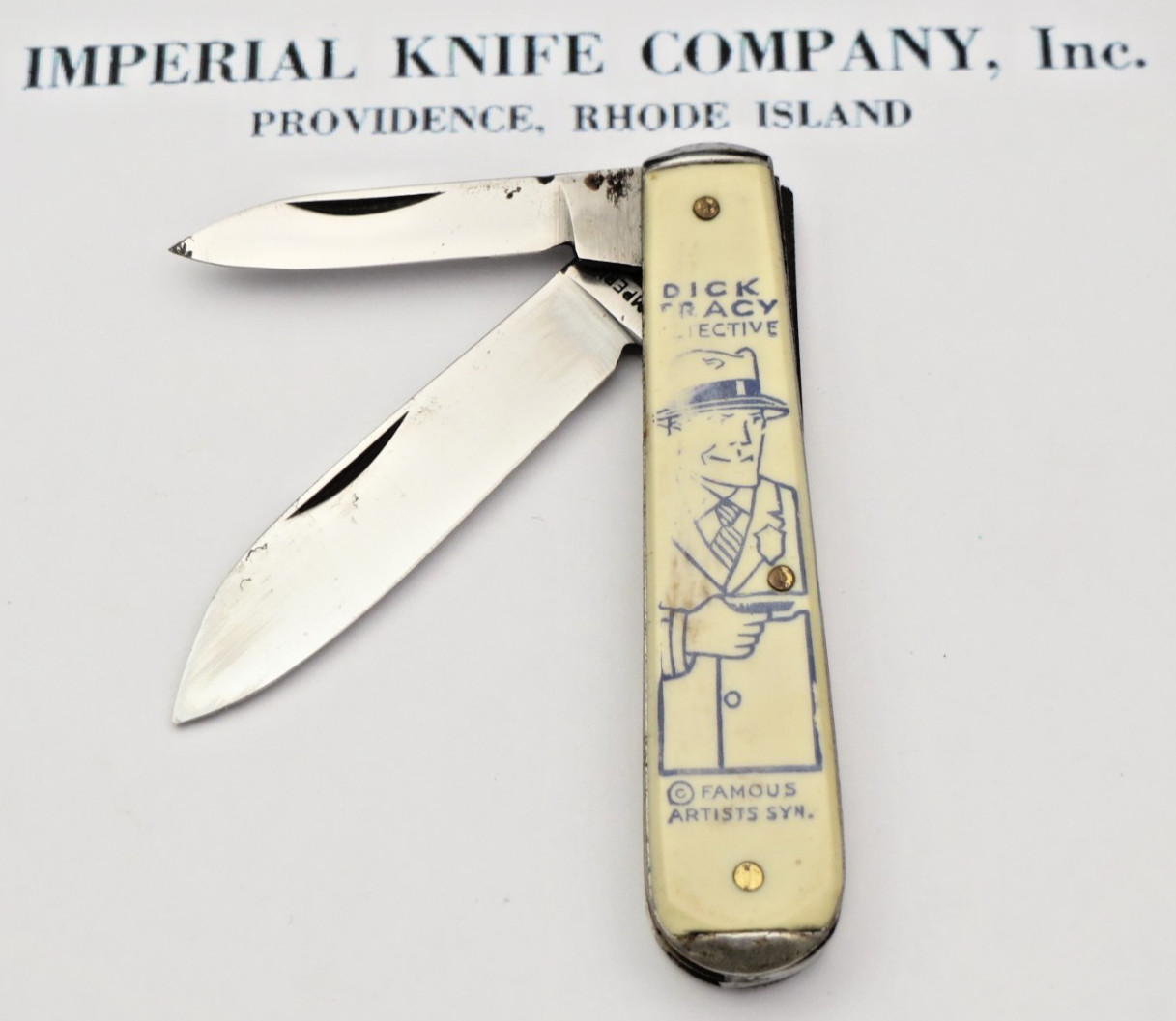 Antique Pre-1950 Era Imperial USA Swell End Jack Knife - DICK TRACY - Unused