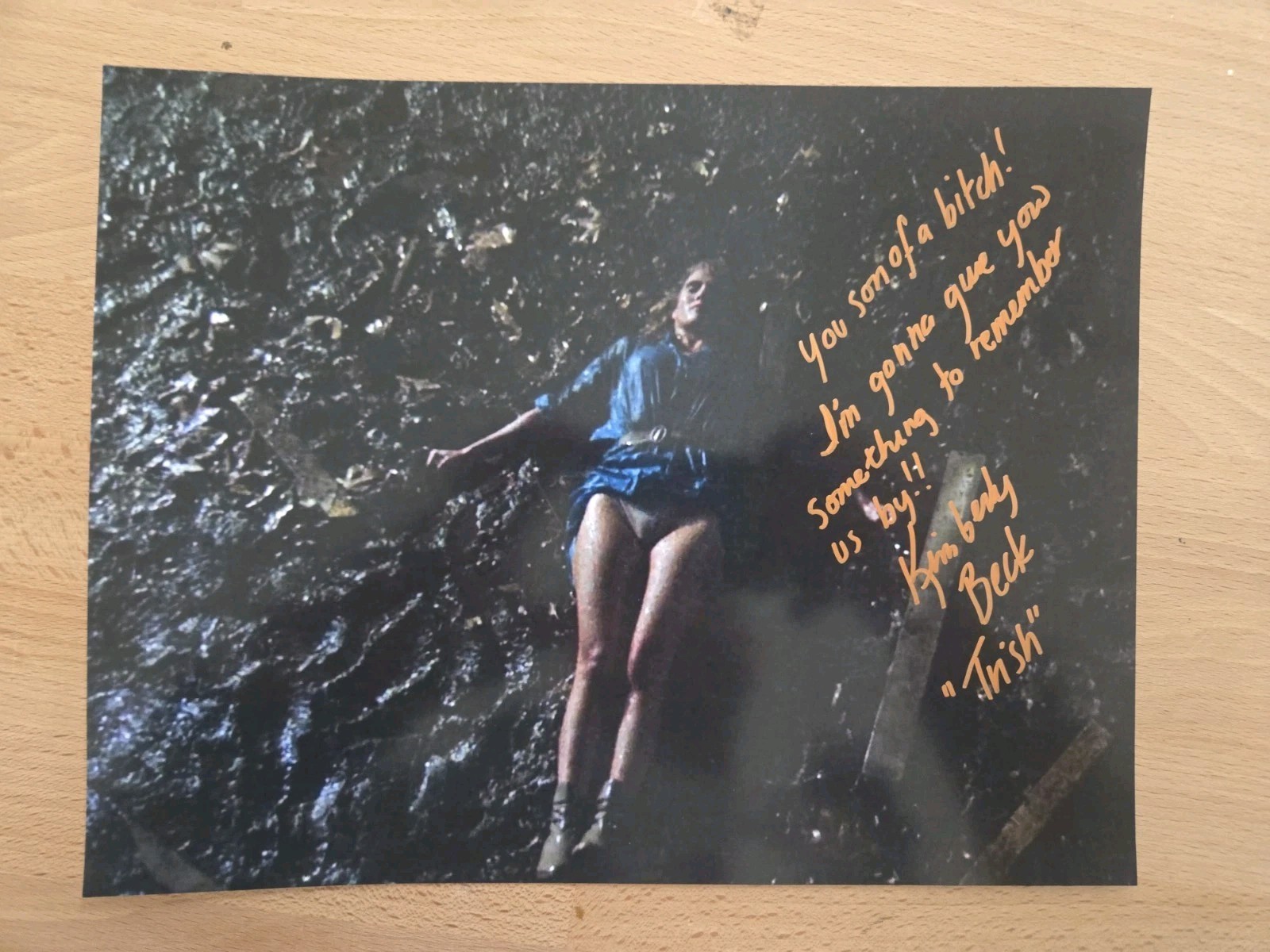 Kimberly Beck Signed 8.5 By 11 Friday The 13th Kimberly Beck Signed 8.5 By 11 Friday The 13th