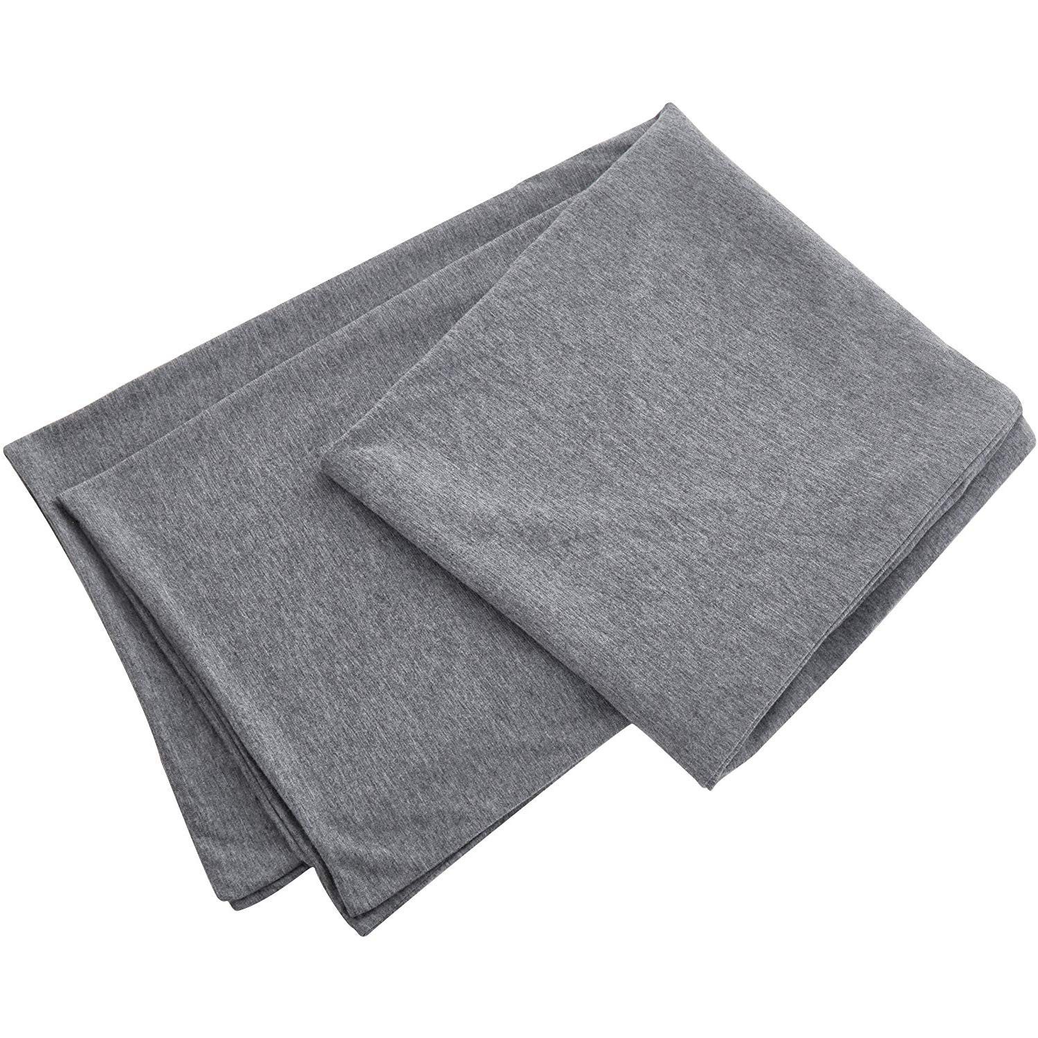 Oubonun 100% Jersey Cotton Body Pillow Cover with Zipper - 21