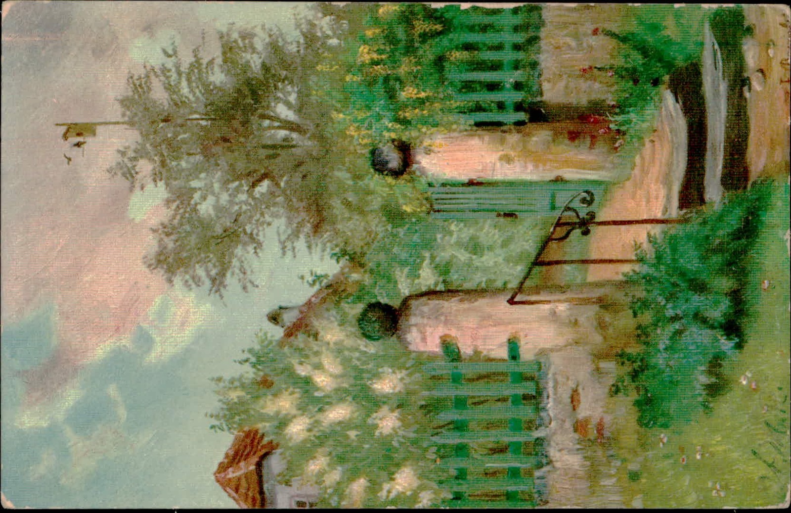 Postcard 1906 scenic art postcard
