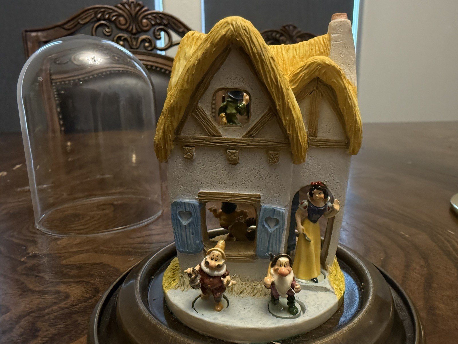 Goebel Olszewski Disney Snow White 7 Dwarfs Complete 1987 Cottage