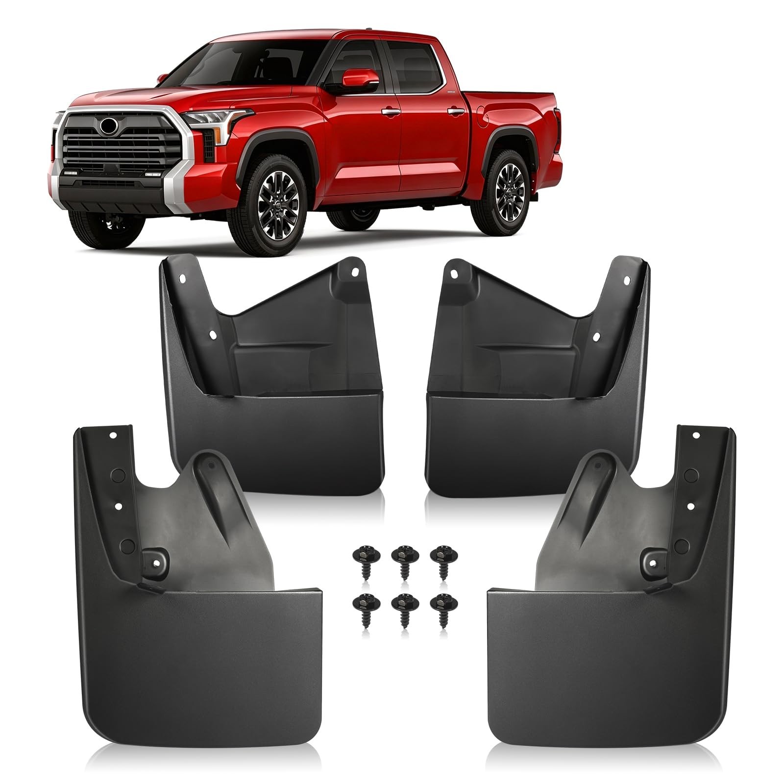 4PCS Mud Flaps for Toyota Tundra 2022–2026 For 2022-2026 Tundra 4PCS Mud Flaps for Toyota Tundra 2022–2026 For 2022-2026 Tundra