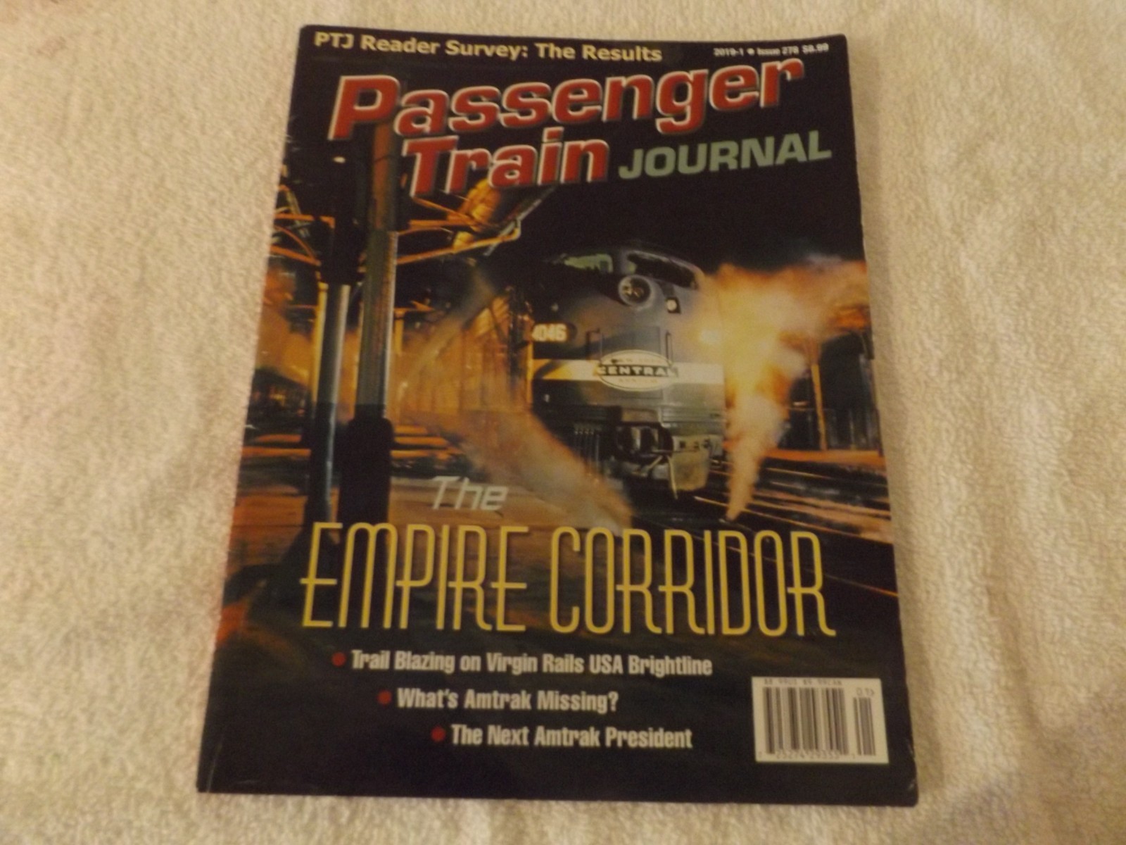 PASSENGER TRAIN JOURNAL, 1st Otr., 2019 - The EMPIRE CORRIDOR - (NEW ISSUE)