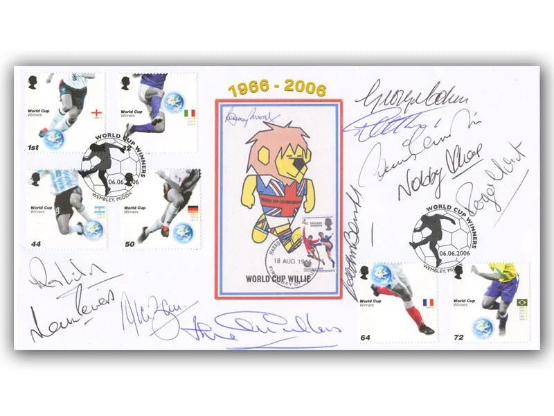 1966 World Cup Collectible | Signed by x10 of the England 66 Team