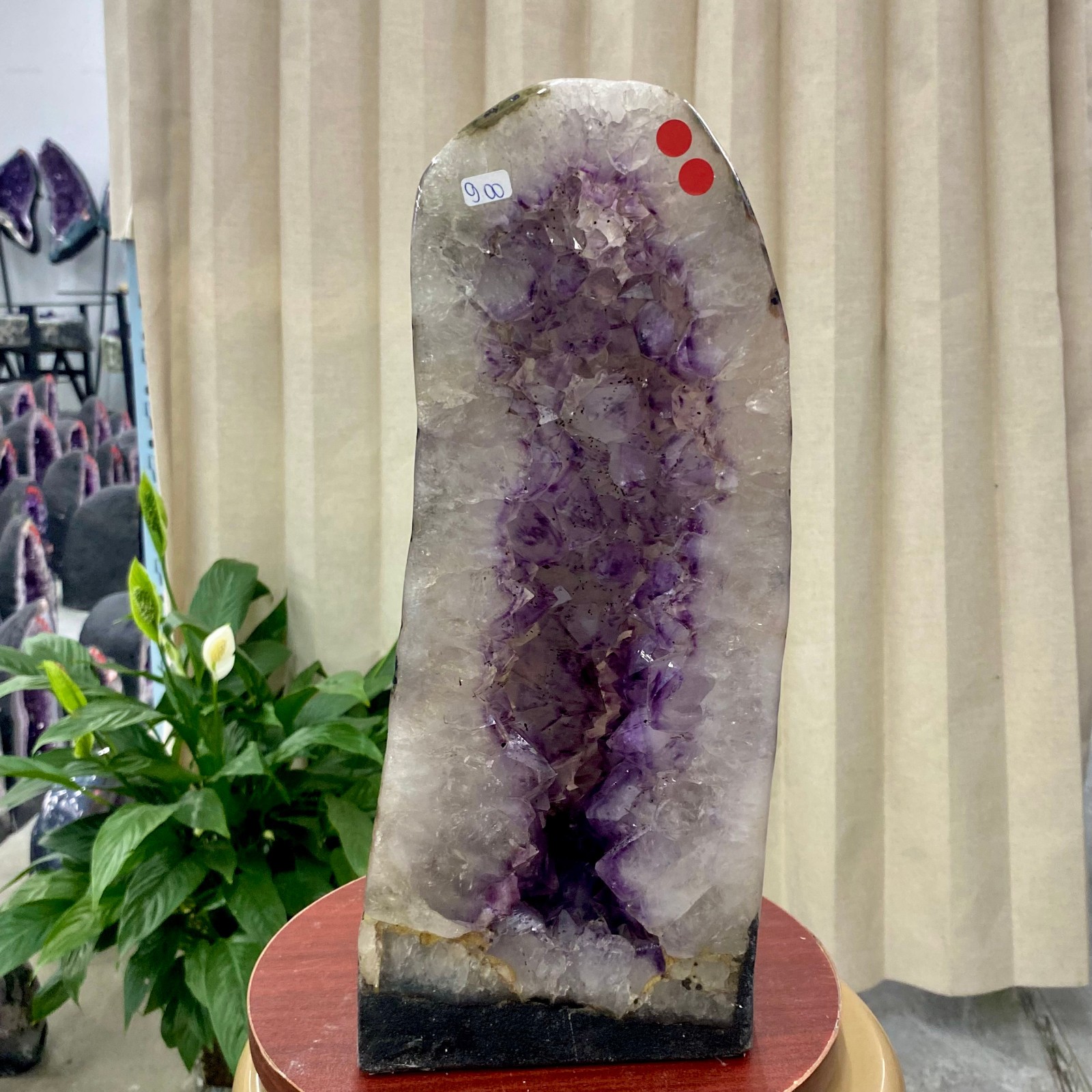 19.81LB Natural agate Amethyst geode quartz cluster crystal Cathedral specimen