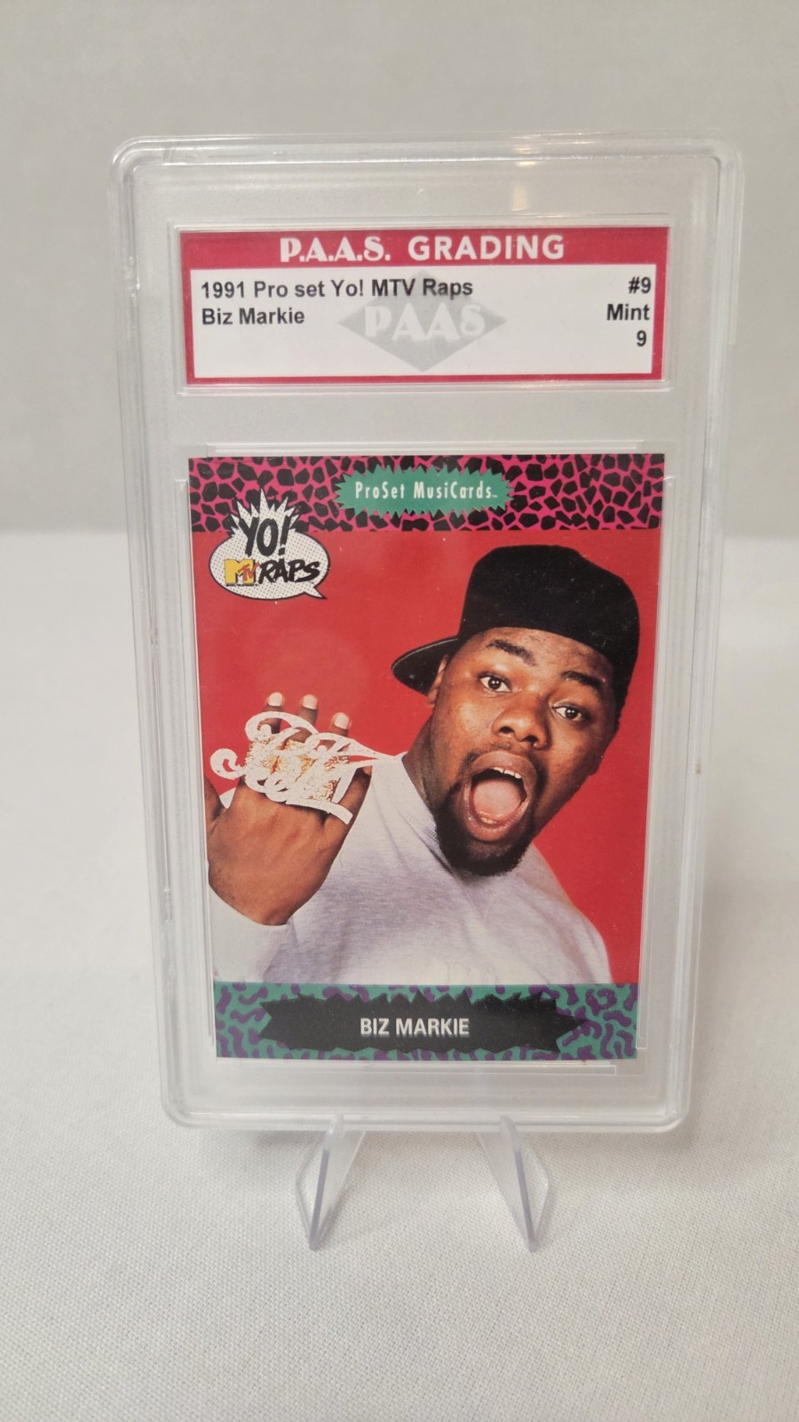 Yo Mtv Raps Biz Markie #9 Paas 9 NM-MT Pro Cards Graded Card