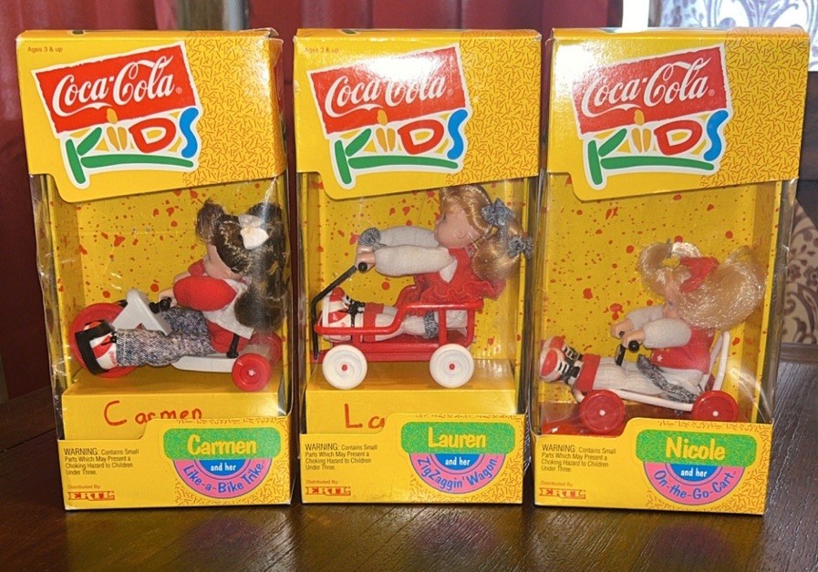 Vintage 1993 Coca Cola Kids Carmen Lauren Nicole Set Of 3 Coca Cola Memorabilia Vintage 1993 Coca Cola Kids Carmen Lauren Nicole Set Of 3 Coca Cola Memorabilia