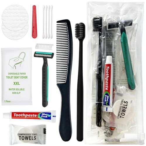 6 Sets Personal Hygiene Kit Bulk, Disposable Toothbrushes with 6 Pack 6 Sets Personal Hygiene Kit Bulk, Disposable Toothbrushes with 6 Pack