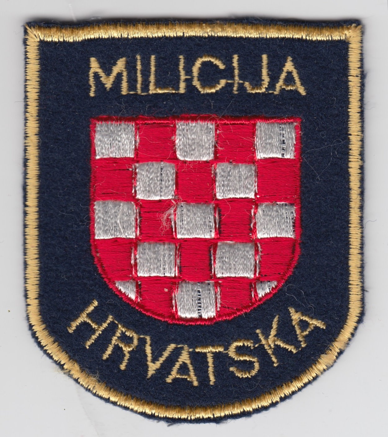 Vintage Yugoslavian Croatian Police Patch Insignia Milicija Hrvatska Yugoslav Vintage Yugoslavian Croatian Police Patch Insignia Milicija Hrvatska Yugoslav