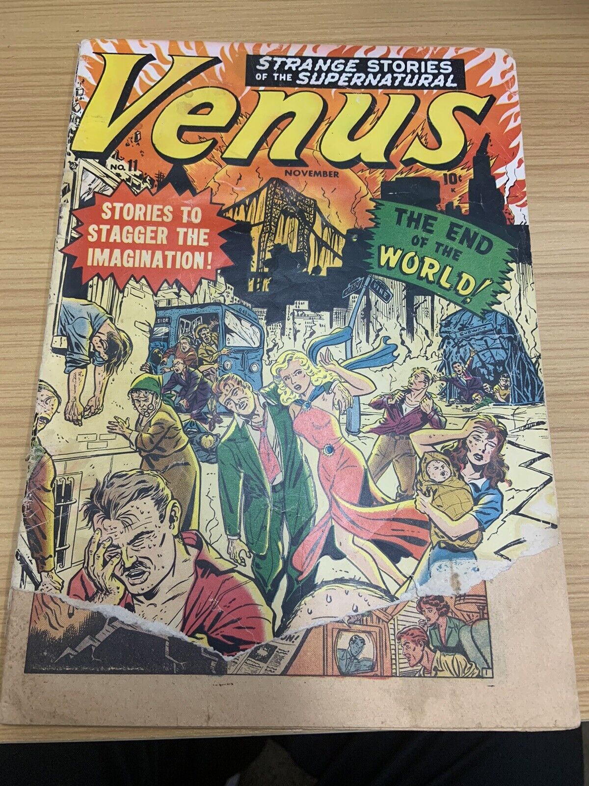 Venus #11 End Of The world Cover And Story Very Hard To Find Original