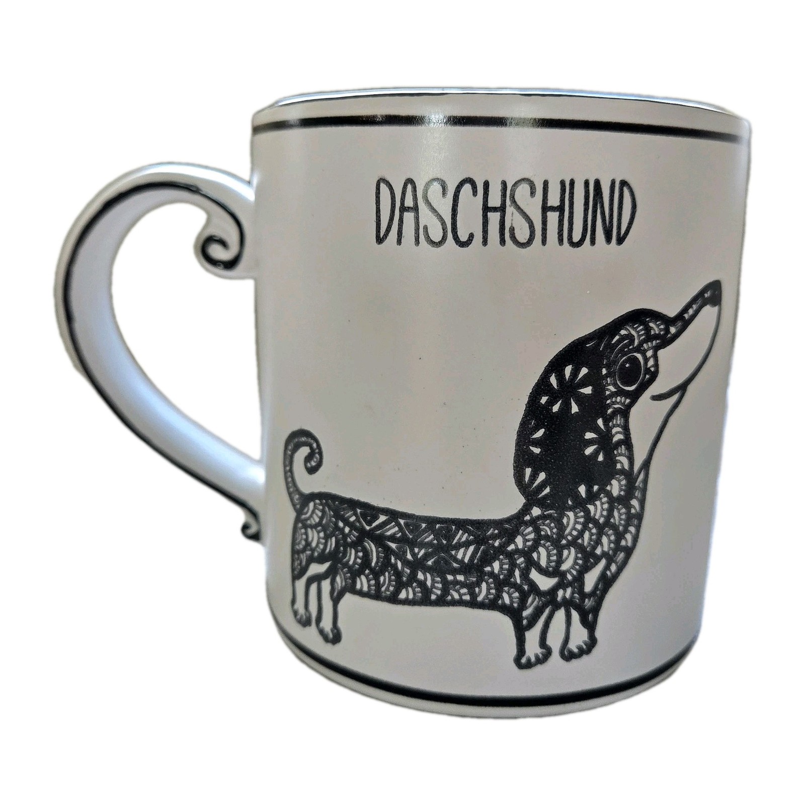 Dachshund Coffee Mug Doxie Weiner Dog Spectrum Designz Tea Cup 16oz Black White Dachshund Coffee Mug Doxie Weiner Dog Spectrum Designz Tea Cup 16oz Black White
