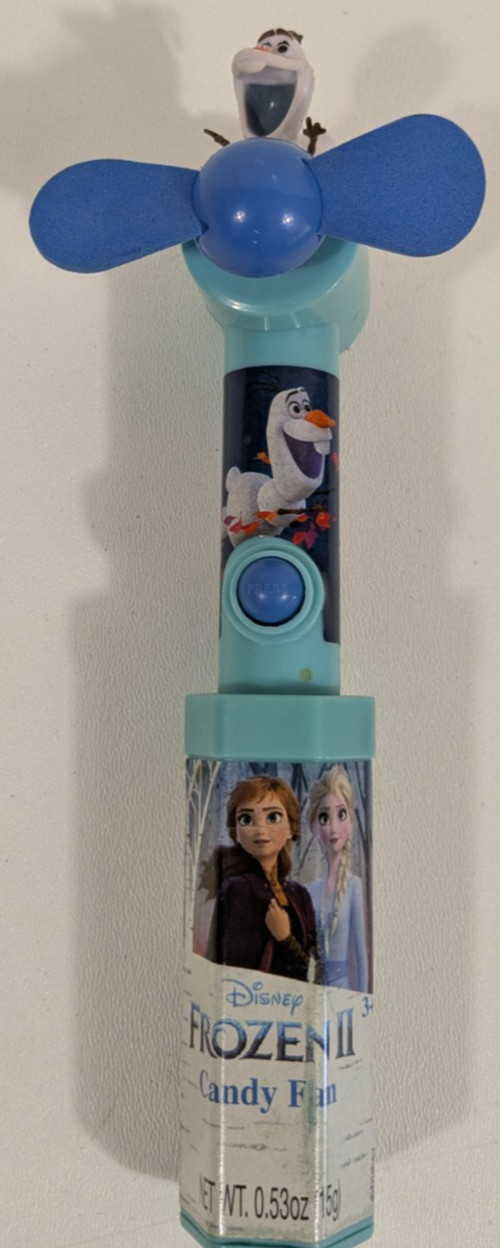 Disney Frozen 2 II Candy Fan Olaf Tested & Working No Candy Empty No Batteries