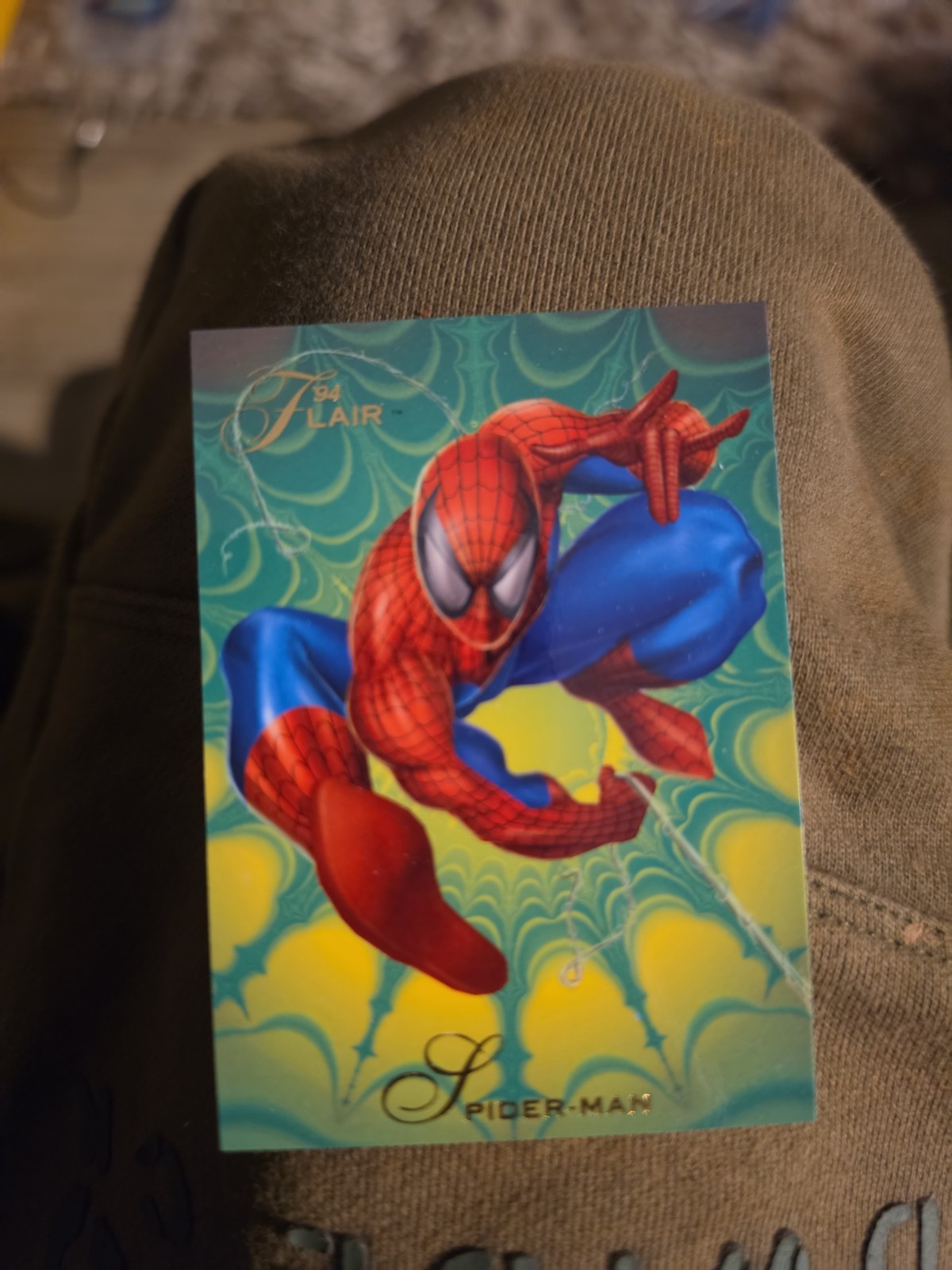 2019 Marvel Flair Trading Cards Upper Deck Buyback 94 Flair Spiderman 16/20