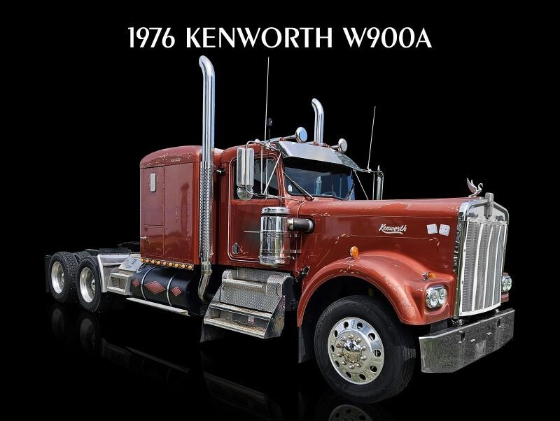 1976 Kenworth Model W900A Sleeper Cab Truck NEW Metal Sign: 12x16\
