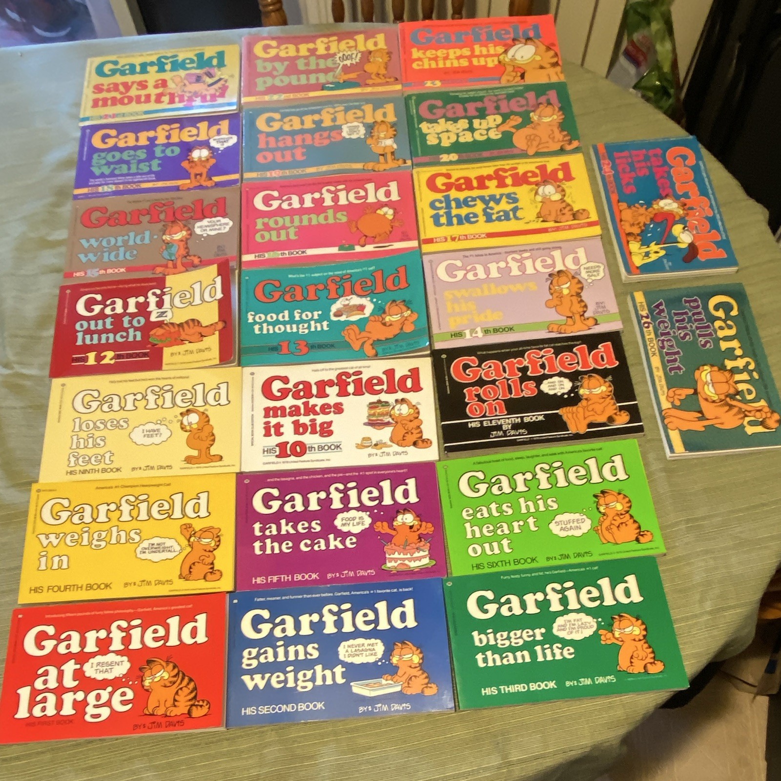Vintage Garfield 23 Book Lot ALL FIRST Edition Softcover 1980 Read Description