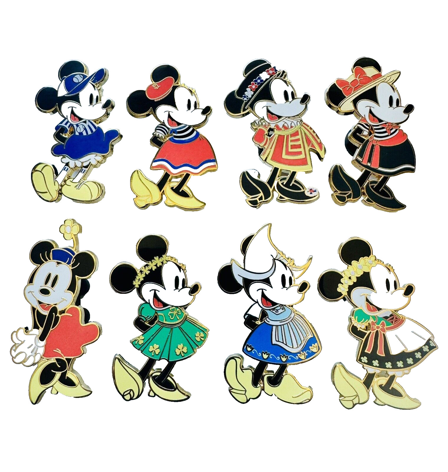 Walt Disney Imagineering WDI City Outfits Series 8 Pin Set 2024 Minnie Mouse LE Walt Disney Imagineering WDI City Outfits Series 8 Pin Set 2024 Minnie Mouse LE