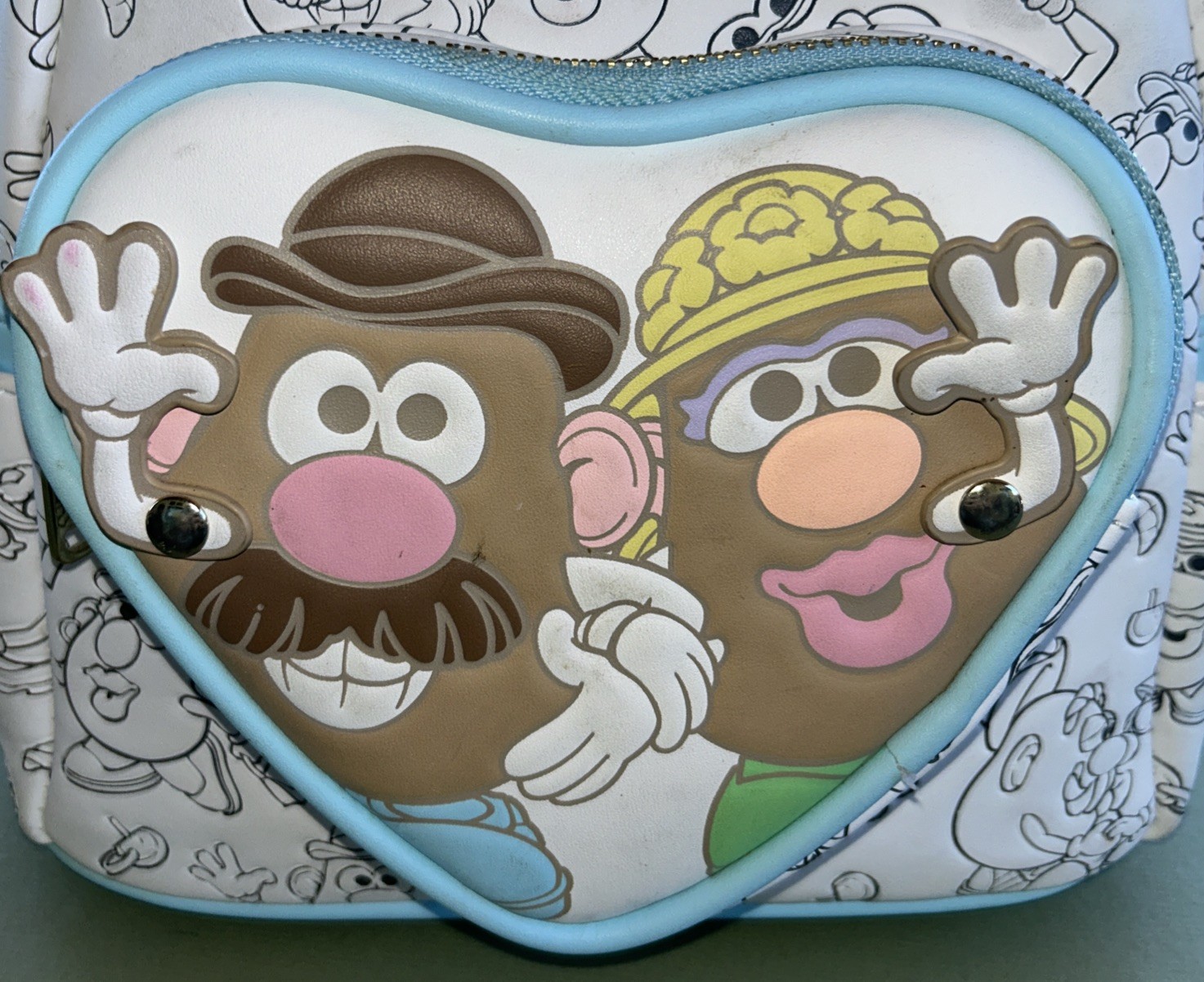 Loungefly Hasbro Mr. & Mrs. Potato Head Mini Backpack With Adjustable Arms Loungefly Hasbro Mr. & Mrs. Potato Head Mini Backpack With Adjustable Arms