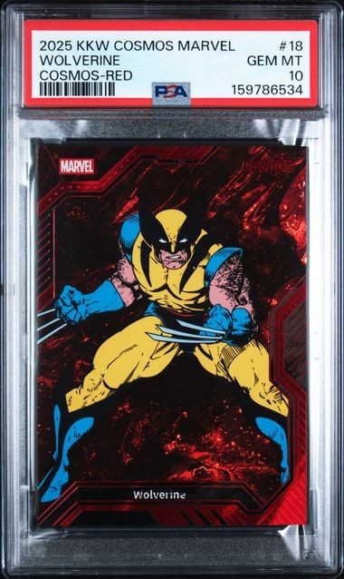 2025 KAKAWOW COSMOS MARVEL WOLVERINE COSMOS RED /75 #18 PSA 10 2025 KAKAWOW COSMOS MARVEL WOLVERINE COSMOS RED /75 #18 PSA 10