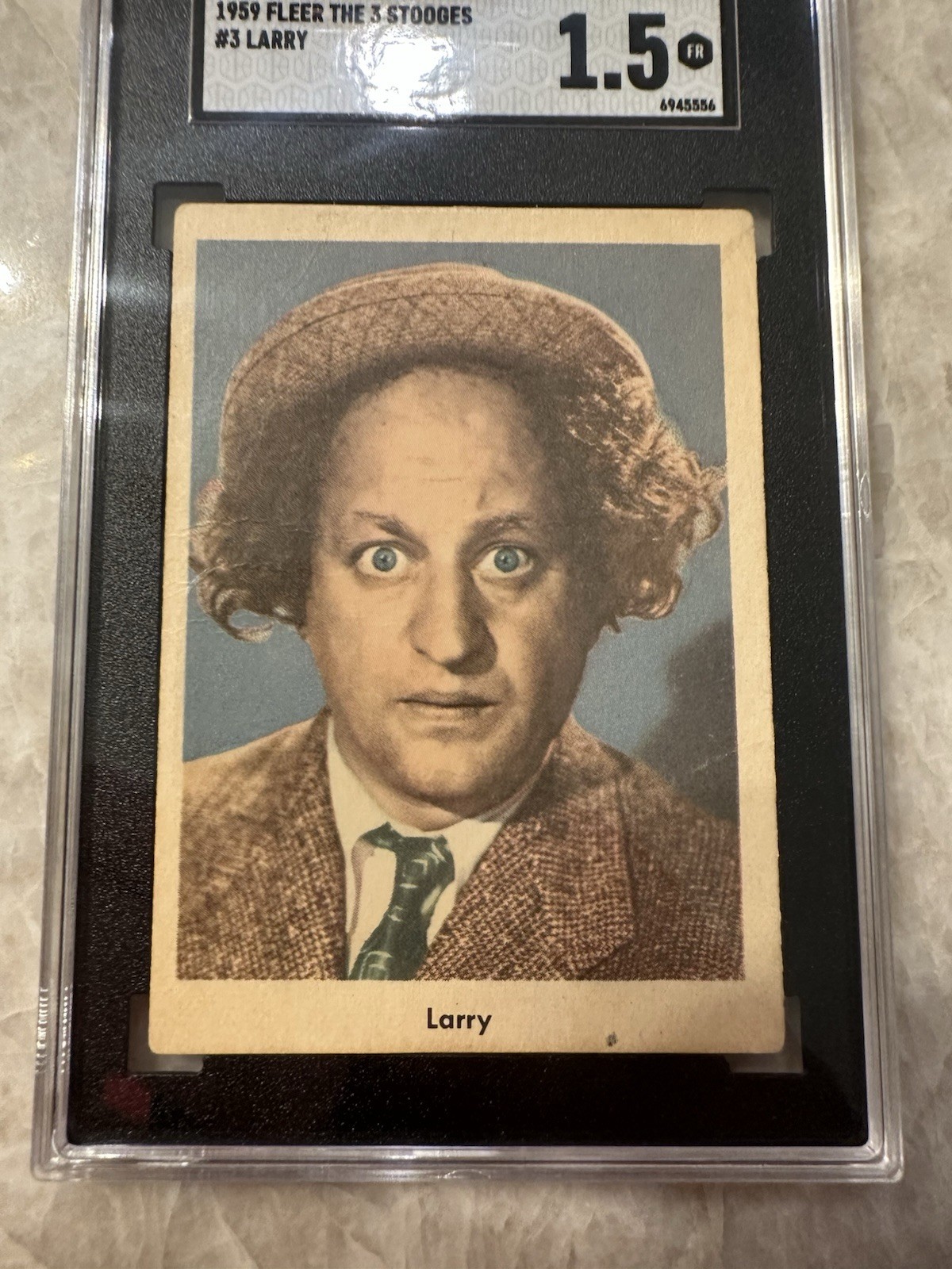 1959 Fleer #3 Larry The Three Stooges SGC 1.5 FR Trading Card Rare 1959 Fleer #3 Larry The Three Stooges SGC 1.5 FR Trading Card Rare
