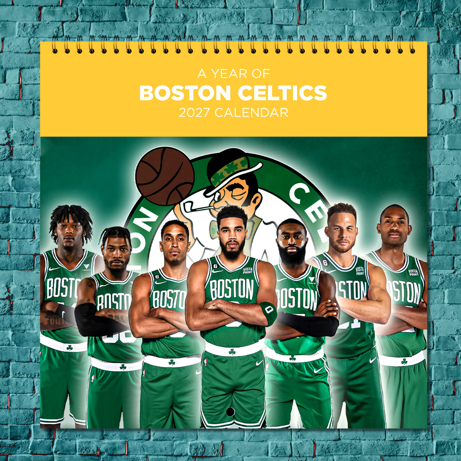 Boston Celtics 2027 Wall Calendar 12 Month Celebrity Photo Fan