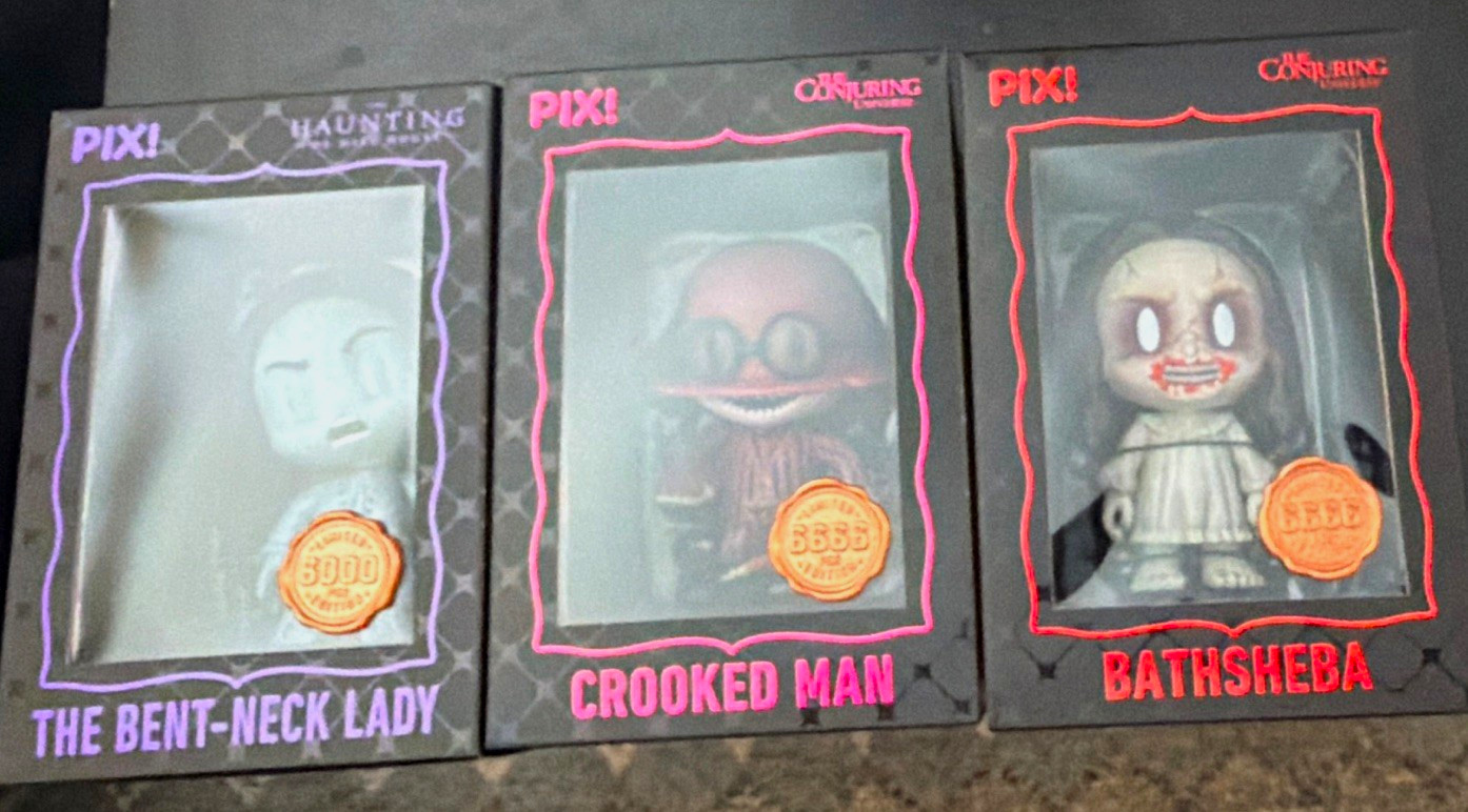 Thrilljoy PIX Horror Vinyl Figure 3-Pack Crooked Man Bathsheba & Bent Neck lady