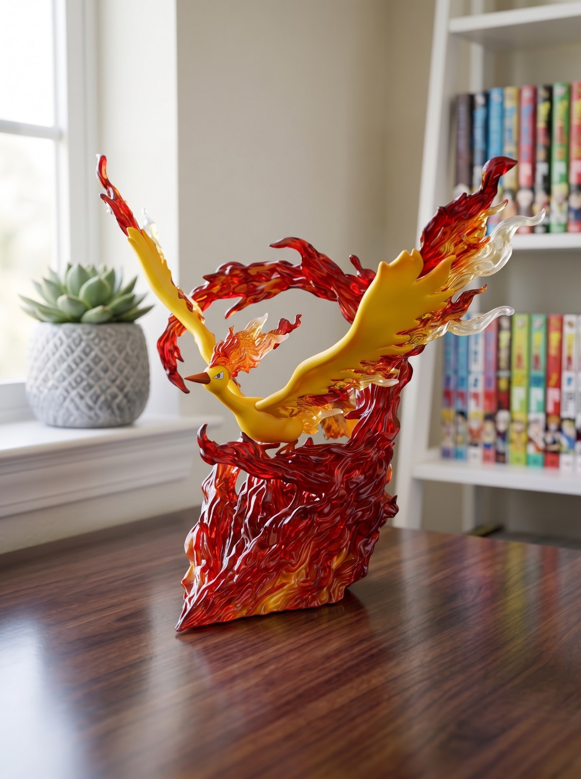 Pokemon Moltres Flame Statue Legendary Bird Anime Action Figure Collectible Toys