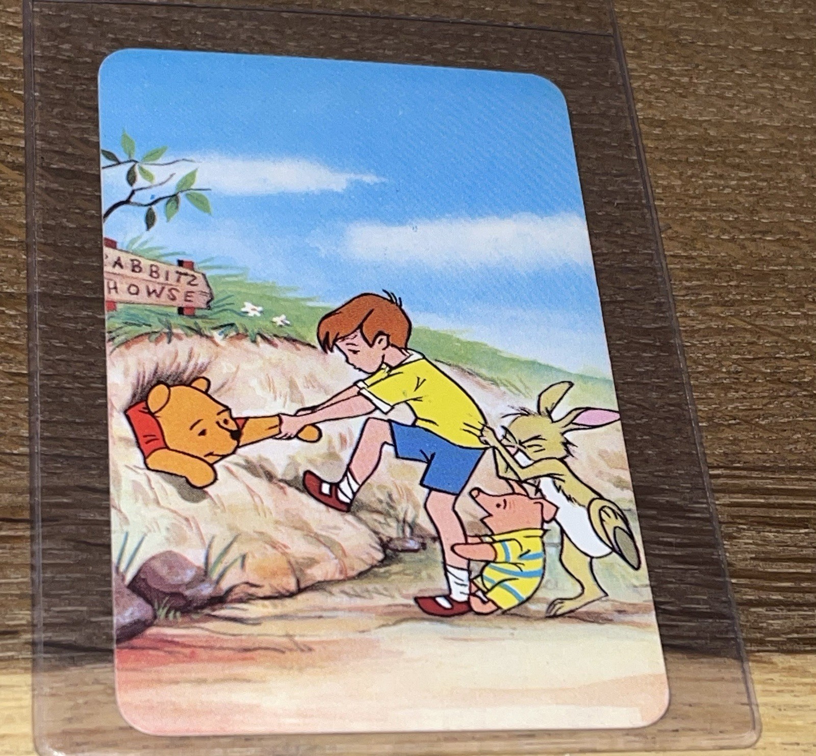 WINNIE THE POOH 1965 Castell Bros Walt Disney Productions Card Game Playing Card