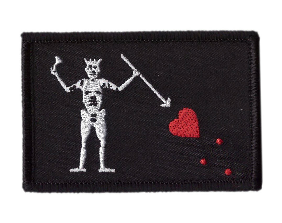 Black Beard Pirate Flag Devgru Morale Patch for VELCRO® BRAND Hook Fasteners Black Beard Pirate Flag Devgru Morale Patch for VELCRO® BRAND Hook Fasteners