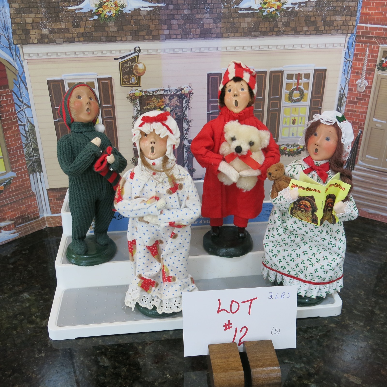 Vintage 4 Byers Choice Kids  $110 (Lot 12)  from 1985,  2011, Talbots 2000