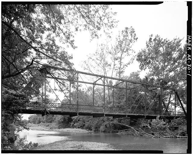 Healing Springs Benton County Arkansas Osage Creek Bridge ca 1911 Pratt Truss