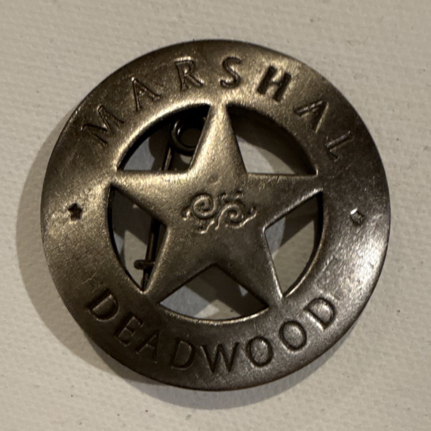 Marshal Deadwood Police Badge Replica Star Pin Marshal Deadwood Police Badge Replica Star Pin