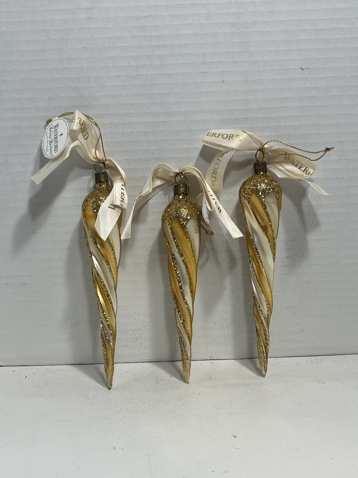 Waterford | Vintage Holiday Heirlooms Golden Icicle 3-set | 100-318-00-00