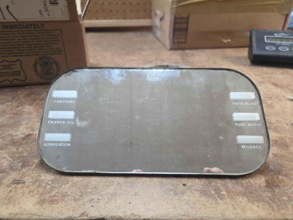 Original 1940's 50's GM GENERAL MOTORS Sun Visor VANITY MIRROR Car Accessory OLD Original 1940's 50's GM GENERAL MOTORS Sun Visor VANITY MIRROR Car Accessory OLD