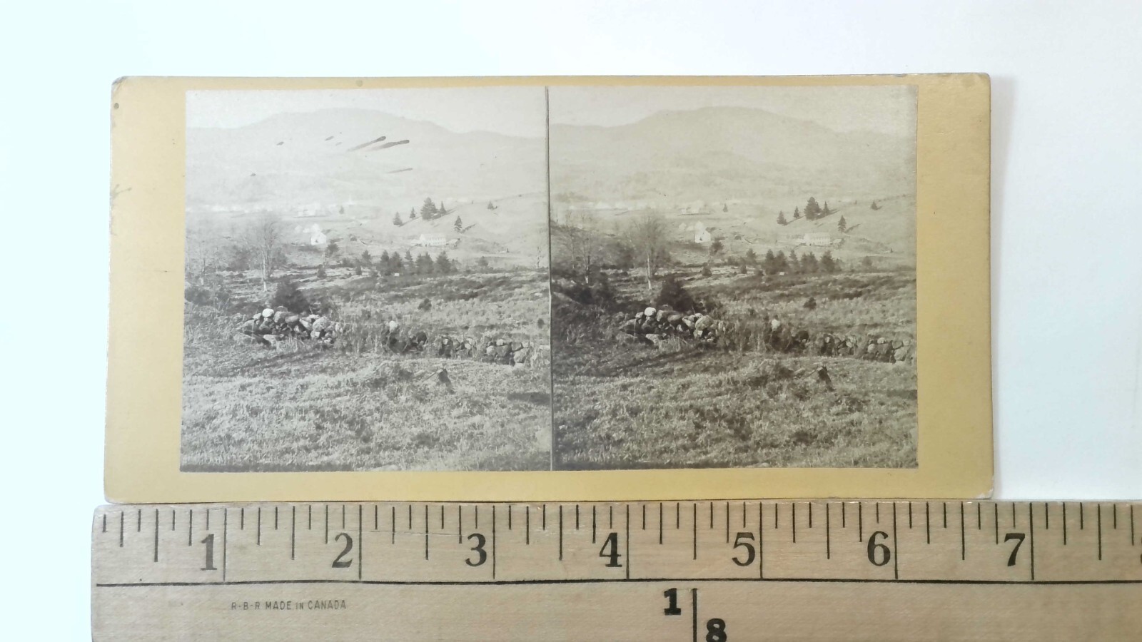 Andover Center Ragged Mountain Stereoview John Bachelder NH 1860s Landscape Andover Center Ragged Mountain Stereoview John Bachelder NH 1860s Landscape