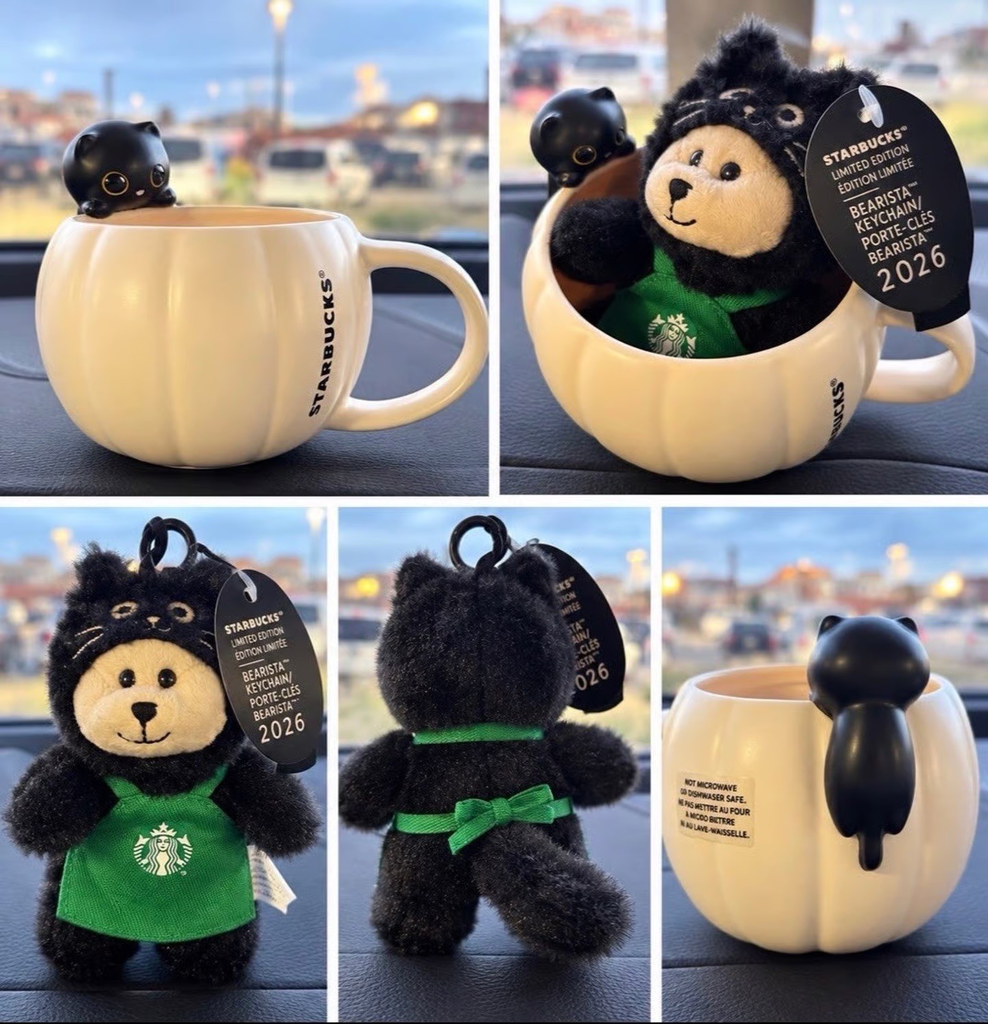 NEW 2026 Starbucks Halloween Bewitch Magic Black Cat Pumpkin Mug US Seller NEW 2026 Starbucks Halloween Bewitch Magic Black Cat Pumpkin Mug US Seller