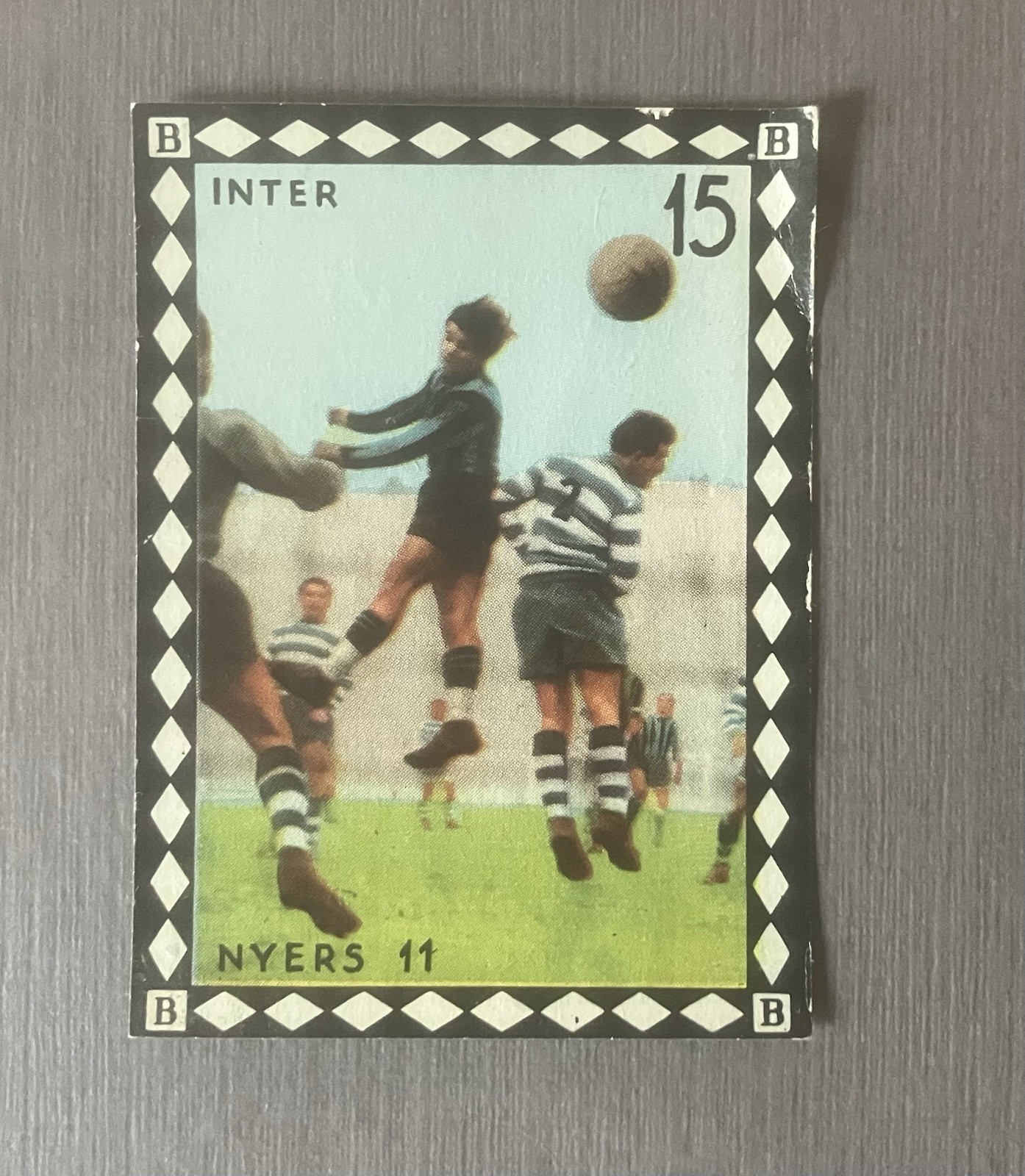 1950 Istvan Nyers Rare Card/Figurina Bea Fotocolor 1951 Hungary Inter Ujpesti