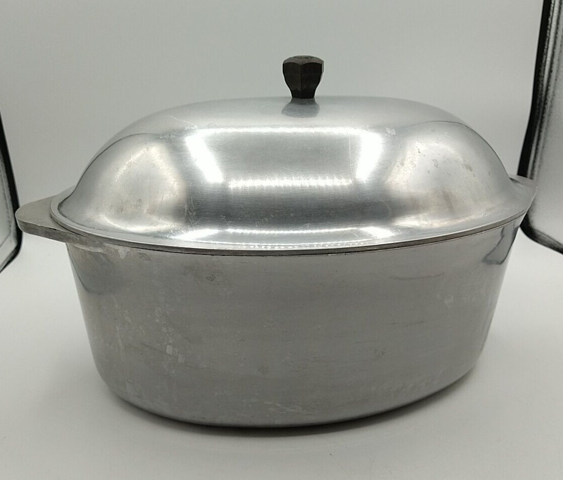 Vintage Household Institute Cast Aluminum Dutch Oven Roaster With Lid 15\