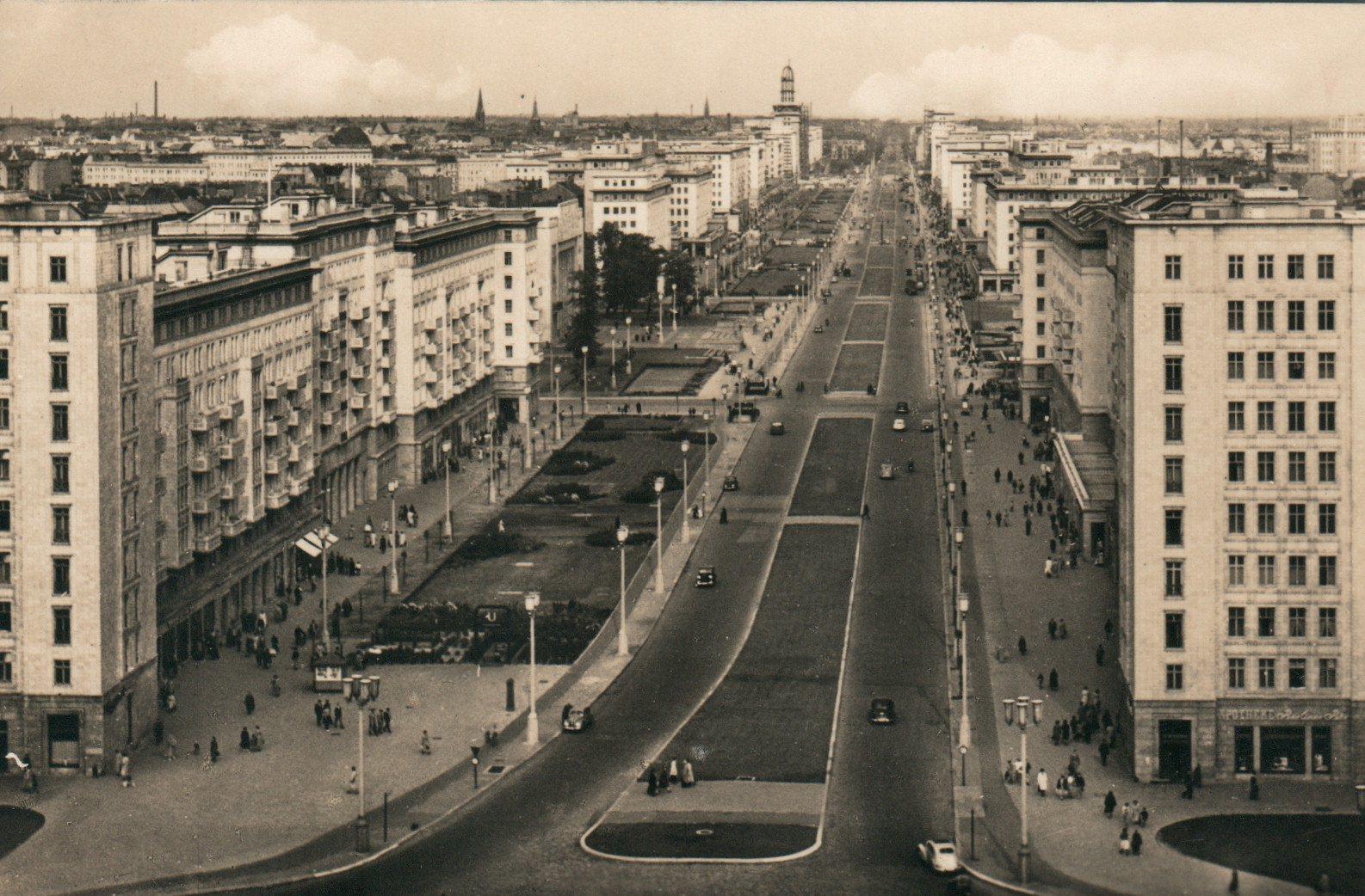 1956 VINTAGE Real Photo Berlin POSTCARD sent from Berlin to Elizabeth Bay Sydney