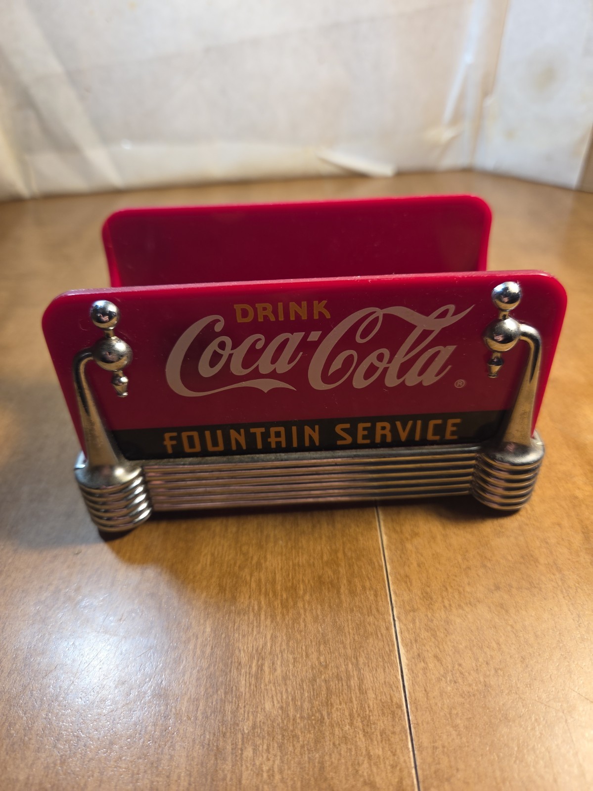 Vintage 1997 Coca-Cola Fountain Service Napkin Holder Vintage 1997 Coca-Cola Fountain Service Napkin Holder