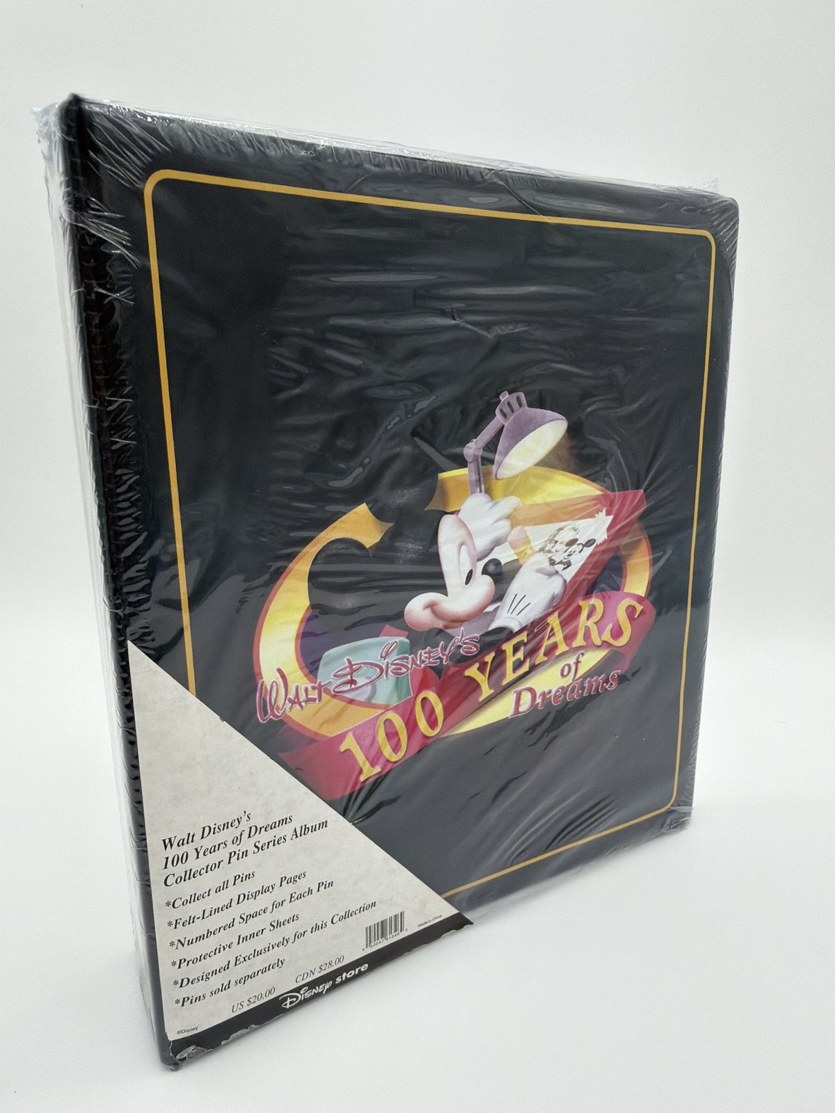 Walt Disney 100 Years of Dreams Collector Pin Series Album SEALED Binder Walt Disney 100 Years of Dreams Collector Pin Series Album SEALED Binder