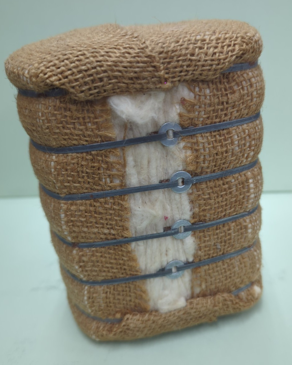 Vintage Souvenir Miniature Texas COTTON BALE Hill County TX  Hillsboro, Texas